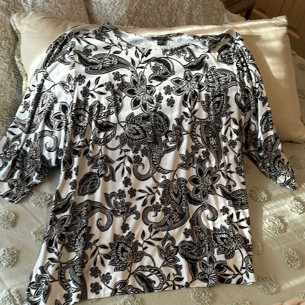 🎹 J Jill 3/4 sleeve top 🎹
